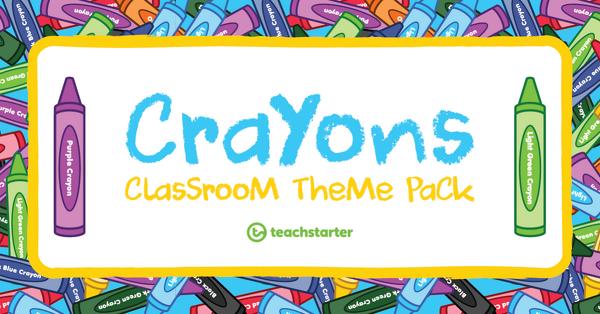 Crayons Classroom Theme Pack