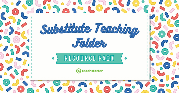 Substitute Teaching Folder (For Classroom Teachers)