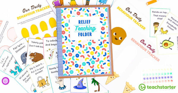 Relief Teaching Folder Templates | For Classroom Teachers