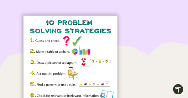 problem solving strategies posters
