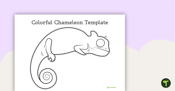 Download Colorful Chameleon Template Teaching Resource | Teach Starter