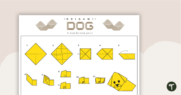 Origami Dog Step-By-Step Instructions