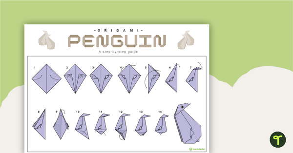 Origami Penguin Step-By-Step Instructions