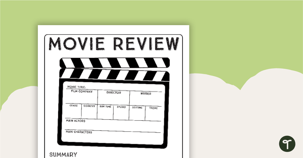 Movie Review Worksheet.