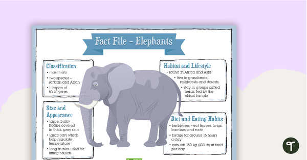 Elephant Classification Chart
