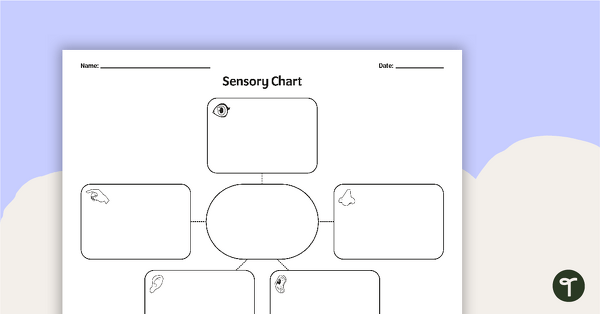 Sensory Chart Graphic Organizer