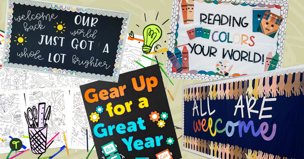 Back To School Bulletin Board Ideas Teach Starter