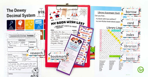 Library activities for kids - shared novel study
