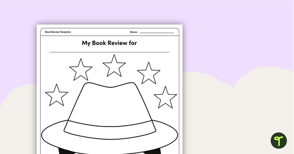 Detective-Themed Book Review Template and Poster