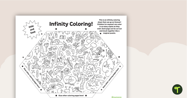 Infinity Coloring Sheet Template