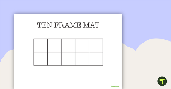 Ten Frame Mats (Single and Double)