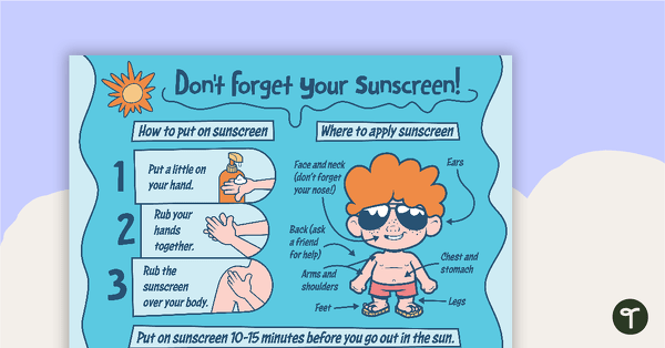 Sun Safety Poster Teaching Resource Teach Starter