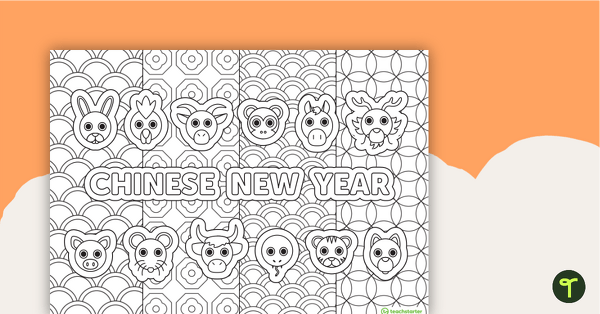 Download Chinese New Year - Mindful Colouring Sheet Teaching Resource | Teach Starter