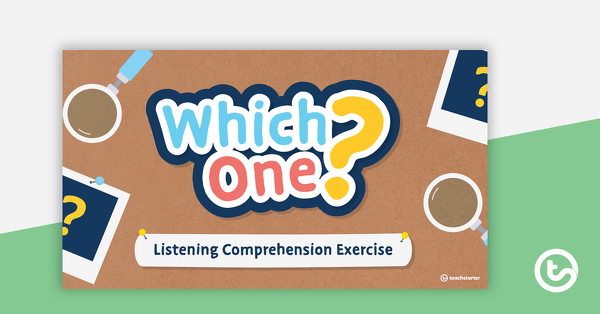 Which One? Listening Comprehension Exercise