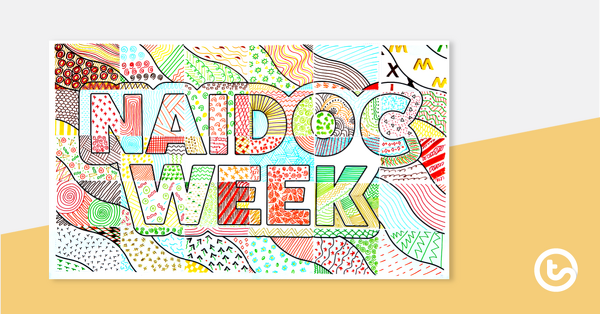 NAIDOC week collaboratigve colouring in